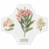 Vintage bloemen aangepast monogram voetbal (Enkel)