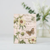 Vintage Bloemen Botanisch briefkaart (Staand voorkant)