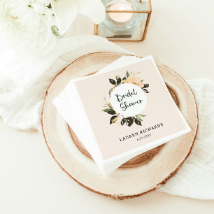 Vintage Bloemen Bruiloftservietten Servet