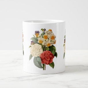 Vintage Bloemen, Camelia's en Narcissen, Redoute Jumbo Mok