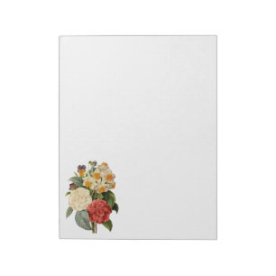 Vintage Bloemen, Camelia's en Narcissen, Redoute Notitieblok