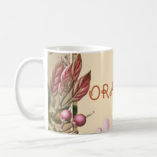 Vintage Bloemen en Sinaasappels Koffiemok