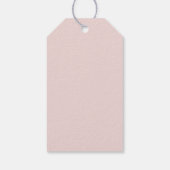 Vintage bloemen favor tag cadeaulabel (Achterkant)