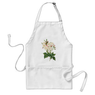 Vintage Bloemen Florale Blush Noisette Roos Redout Standaard Schort
