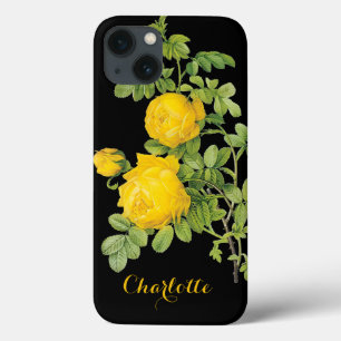 Vintage bloemen, gele rozen van Redoute iPhone 13 Hoesje