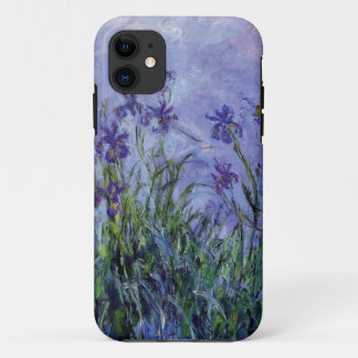 vintage bloemen lila-iris-1917 monet. iPhone 11 hoesje
