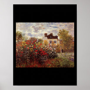 vintage bloemen monet tuin in argenteuil zon poster