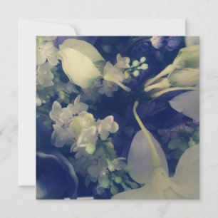 vintage bloemen plat kaart