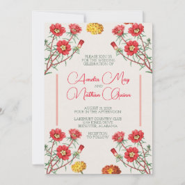 Vintage Bloemen voor kattebonnen Kaart