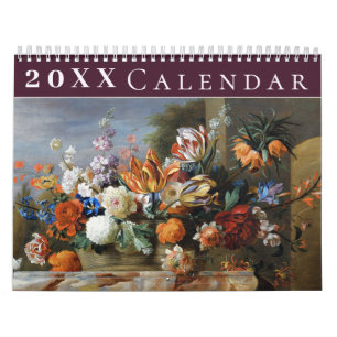 Vintage Bloemencollectie Pioenrozen Anemoon Kalender
