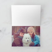 Vintage bloemendennen feestdagen kaart (Binnen)