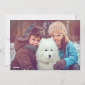 Vintage bloemendennen feestdagenkaart (Achterkant)