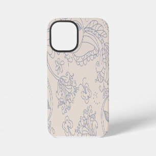 Vintage Bloemige Achtergrond iPhone 12 Mini Hoesje