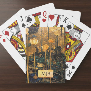 Vintage Bloemmotief Pokerkaarten