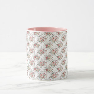 vintage bloemstukken mok