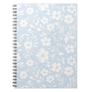 Vintage Bloom Neutral - Poederblauw Notitieboek
