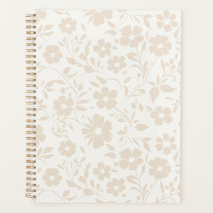 Vintage Bloom Soft Linen - Planificateur Neutre