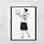 Vintage Bloomers Briefkaart 1920 (Voorkant / Achterkant)