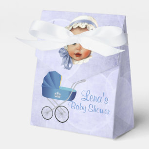 Vintage Blue Baby & Carriage Tente Ballotins