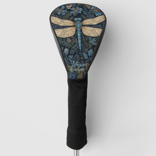 Vintage blue Dragonfly Golfheadcover (Voorkant)
