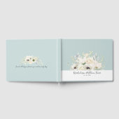 Vintage Blue Floral Mariage Livre d'hôtes (Complet)