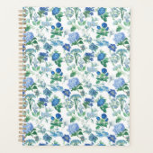 Vintage Blue Flowers Notebook (Devant)