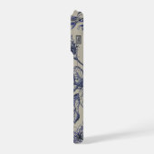 Vintage Blue Toile Botanical Floral Phone Case (Côté gauche)