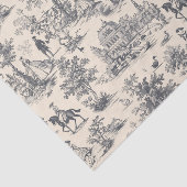 Vintage Blue Toile De Jouy  Tissuepapier (Detail)