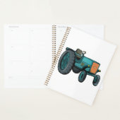 Vintage Blue Tracteur (Devant avec enveloppe)