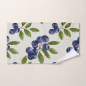 Vintage Blueberry Botanique sans joint (Serviette à main)