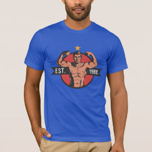 Vintage Bodybuilder Opgericht in 1988 T-shirt