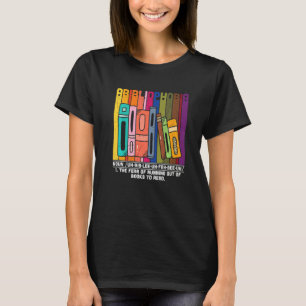 Vintage Boeken Abibliophobia Definitie Boekenwurm T-shirt