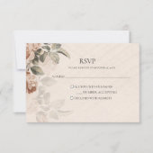 Vintage Boho Botanical RSVP Rustic Terracotta (Devant)