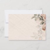 Vintage Boho Botanical RSVP Rustic Terracotta (Dos)