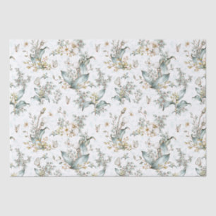 Vintage Boho Botanische Bloemen Vlinders Decoupage Tissuepapier