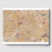 Vintage Boho Butterfly Garden Mariage Livre d'invi (Verso)