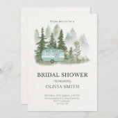 Vintage Boho Camper Bridal Shower Kaart (Voorkant / Achterkant)