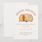 Vintage Boho Camper Bridal Shower Kaart (Voorkant / Achterkant)