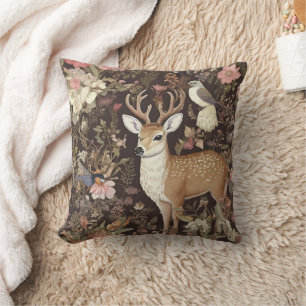 Vintage Boho Chic Bosdieren Herten Uil Konijn Kussen