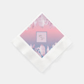 vintage boho chic groene wedding servet (Hoek)