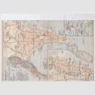 Vintage Bombay map Tissuepapier