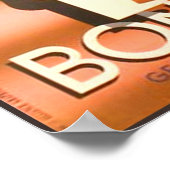 Vintage Bonal Gentiane Quina Poster (Hoek)