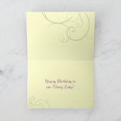 Vintage Bonne carte d'anniversaire (Intérieur)