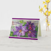 Vintage Bonne carte d'anniversaire (Fleur jaune)