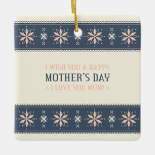 Vintage Bonne Fête des Mères   Ornement