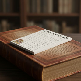 Vintage Books Library Card Notitieblok