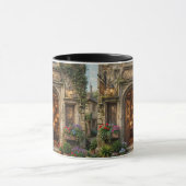 Vintage Bookshop Design Coffee Mug (Centre)