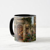 Vintage Bookshop Design Coffee Mug (Devant gauche)
