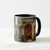 Vintage Bookshop Design Coffee Mug (Devant droit)