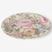 Vintage Bord Floral Paper (Gekanteld)